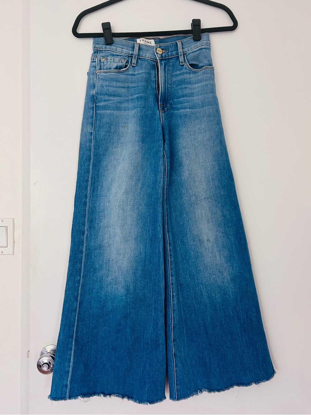 FRAME denim crop Palazzo jeans size 24